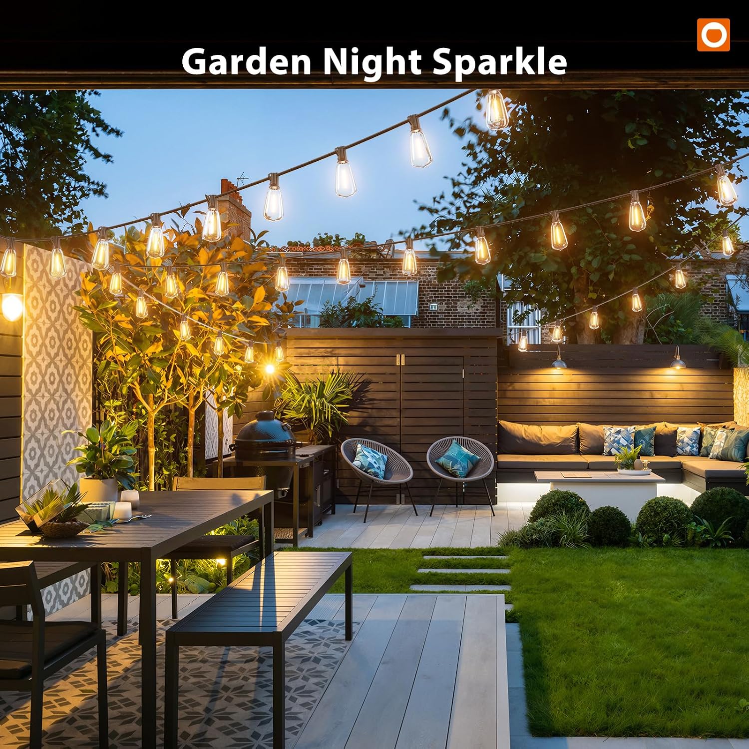 addlon 200(50FT*4) Outdoor String Lights with Remote LED Edison Waterproof - Image 7