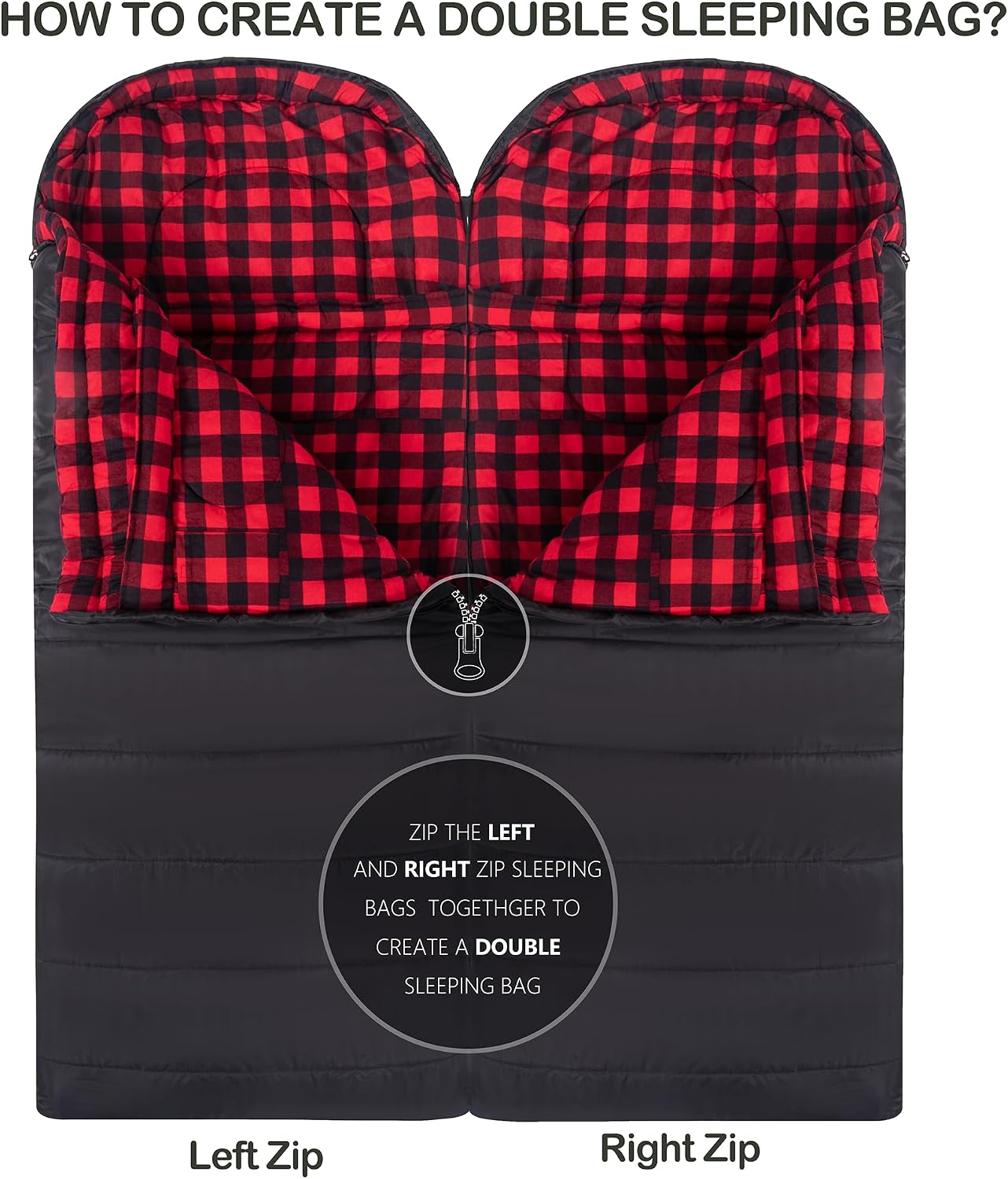 HiZYNICE Sleeping Bags for Adults XXL Cold Weather - Image 5